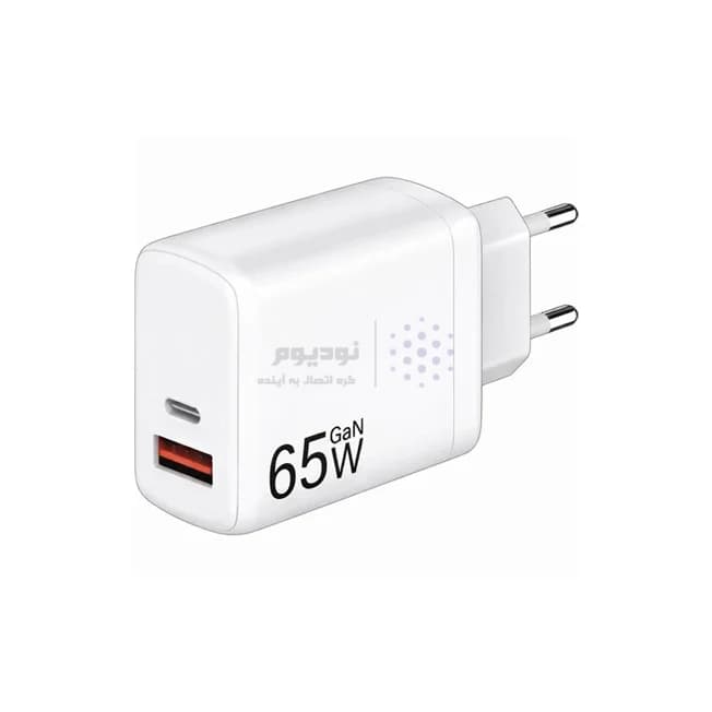شارژر دیواری PD و فست دو پورت Advance Media مدل A-K1 65W – سفید (گارانتی یکساله ویستا حافظه) — تصویر ۷