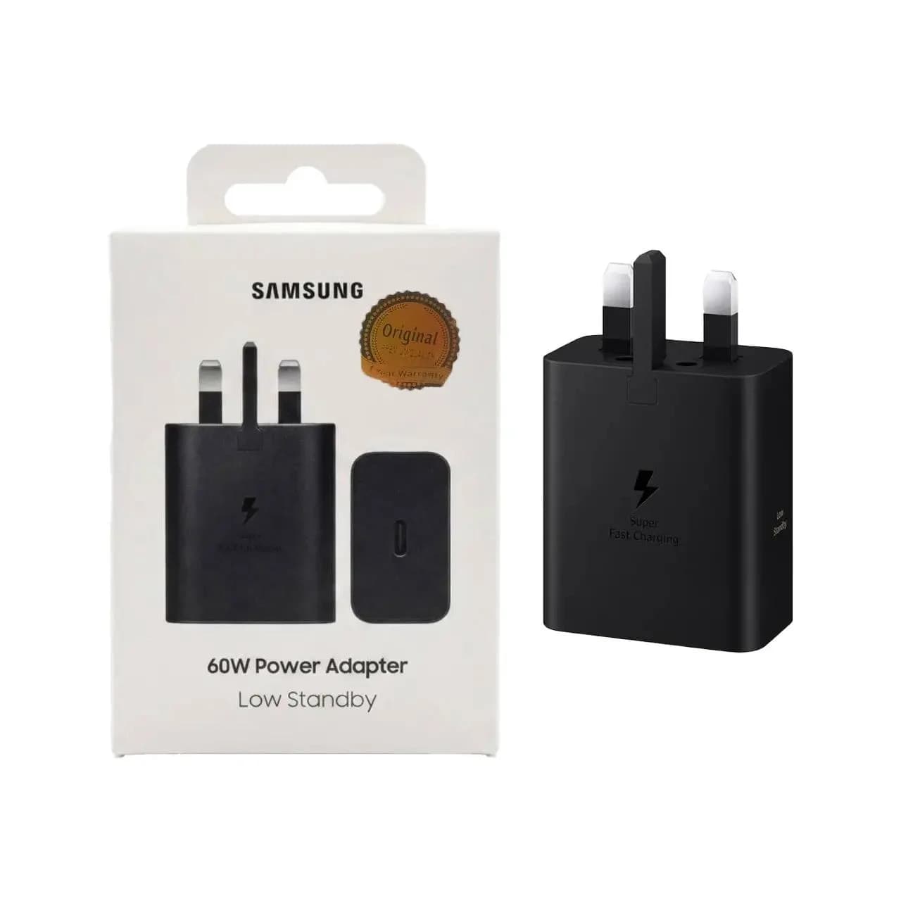 شارژر دیواری سه پین فست و PD تک پورت Samsung مدل EP-T6010 60W – مشکی – (Low Standby)( اصل چین ) KZN