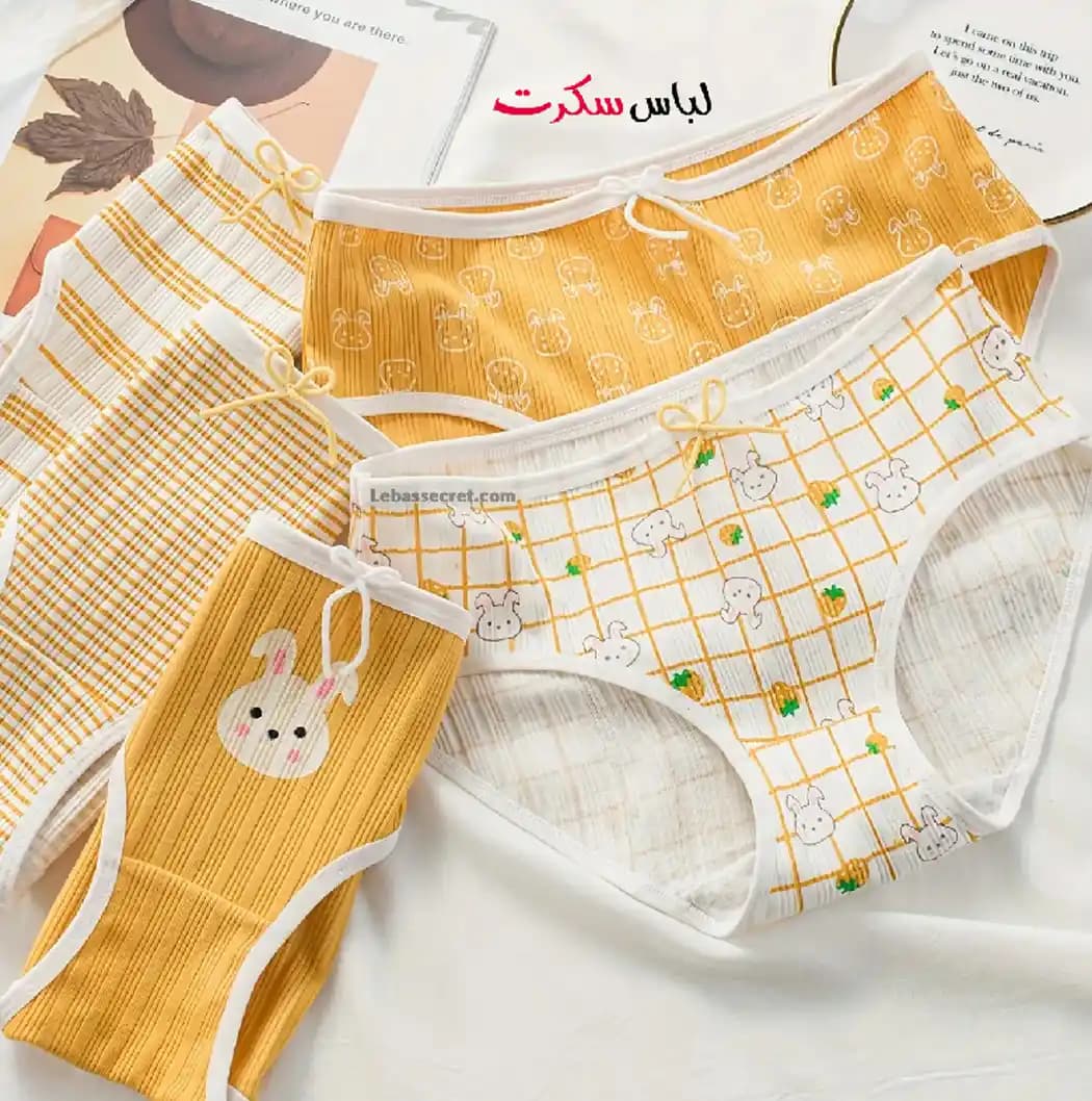 شورت فانتزی بسته 3 عددی Ls8634