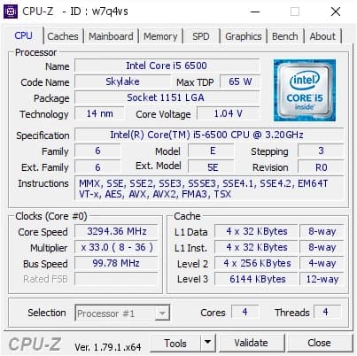 پردازنده اینتل بدون باکس تری Intel Core i5 6500 3.2 GHz Turbo 3.6 GHz 6MB Cache LGA 1151 TRAY سری SkyLake خرید آنلا — تصویر ۳