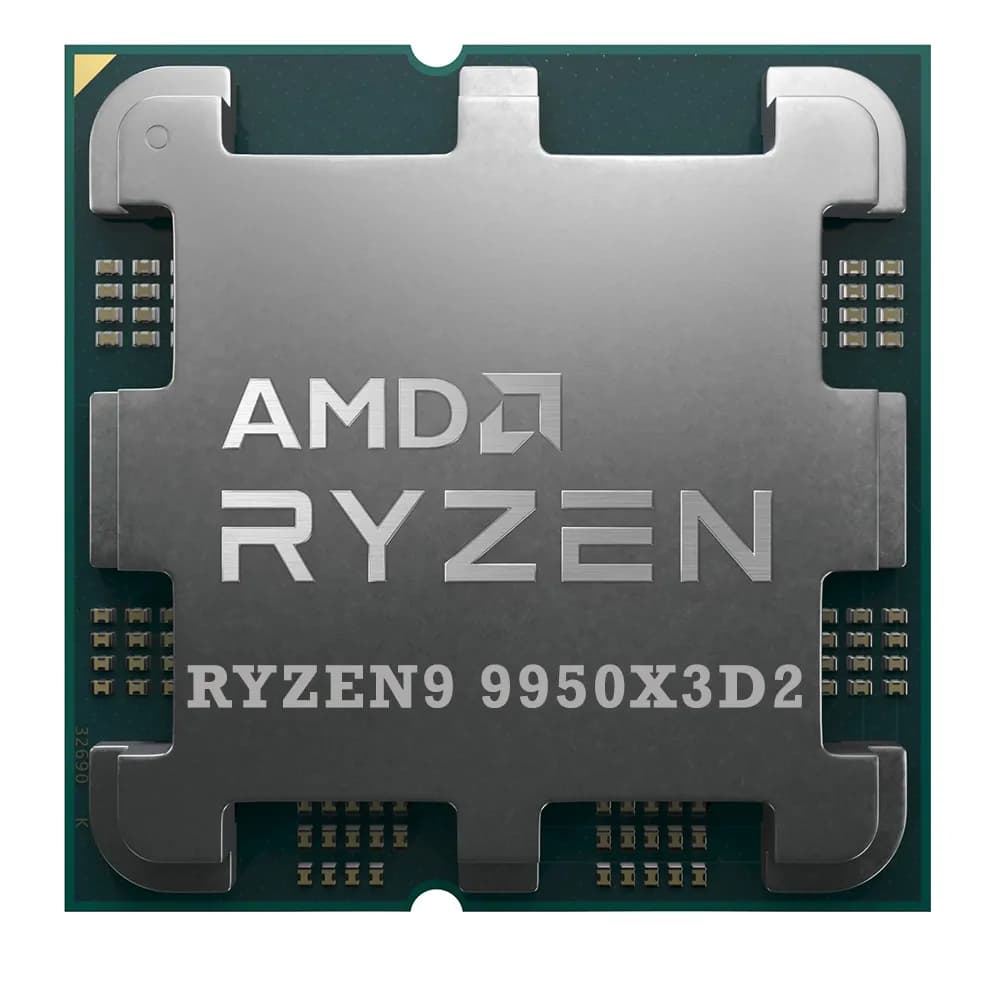 پردازنده ای ام دی Ryzen 9 9950X3D2 فاقد باکس