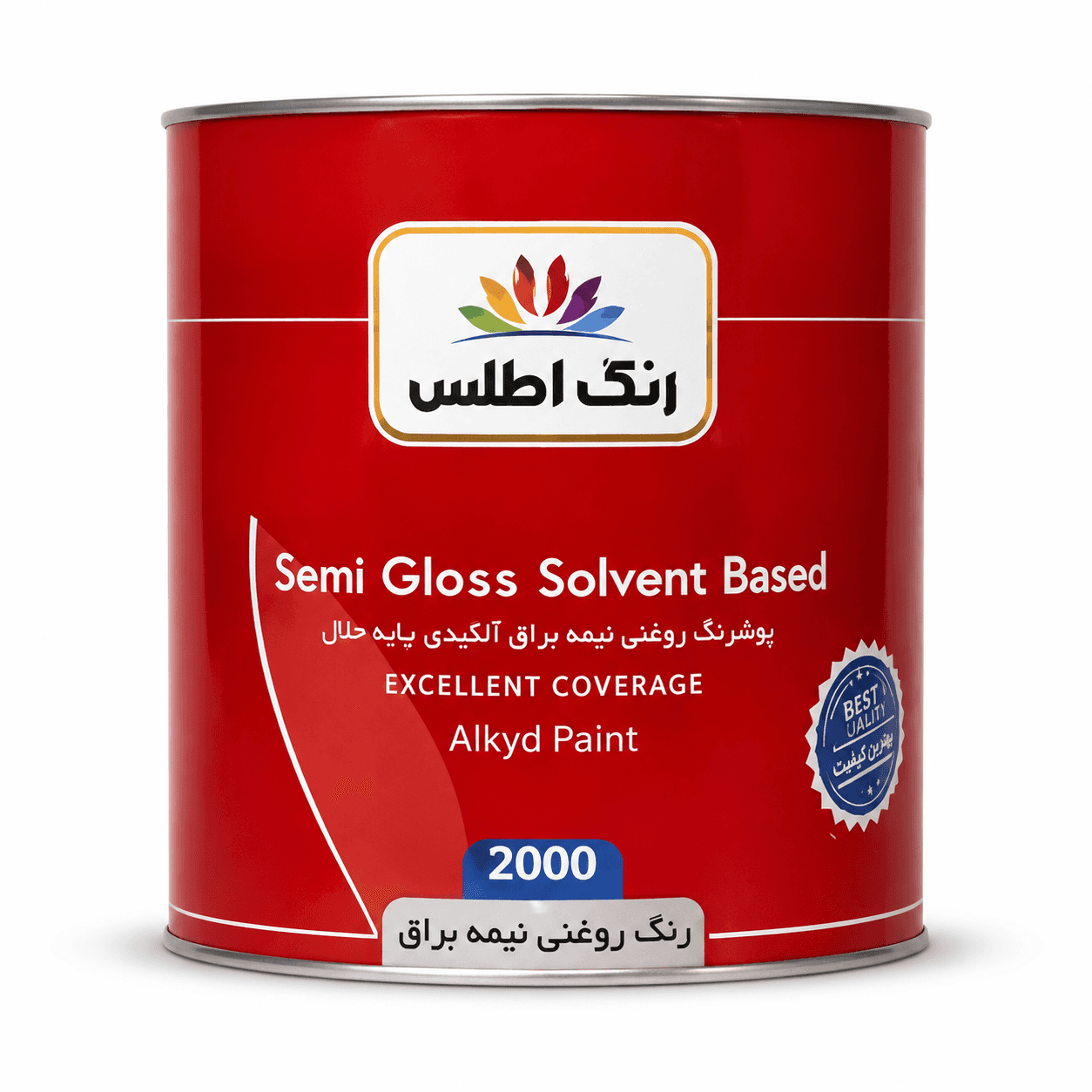 رنگ روغنی نیم براق رویه اطلس 2000 (کیلو)