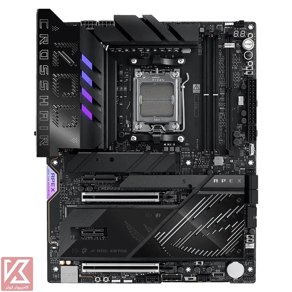 مادربرد ایسوس وایرلس ROG CROSSHAIR X870E APEX WIFI DDR5 — تصویر ۴