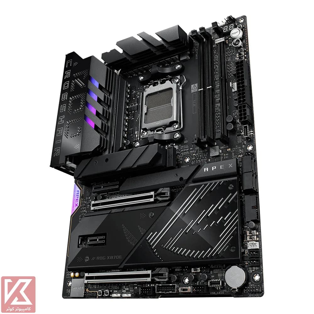 مادربرد ایسوس وایرلس ROG CROSSHAIR X870E APEX WIFI DDR5 — تصویر ۸