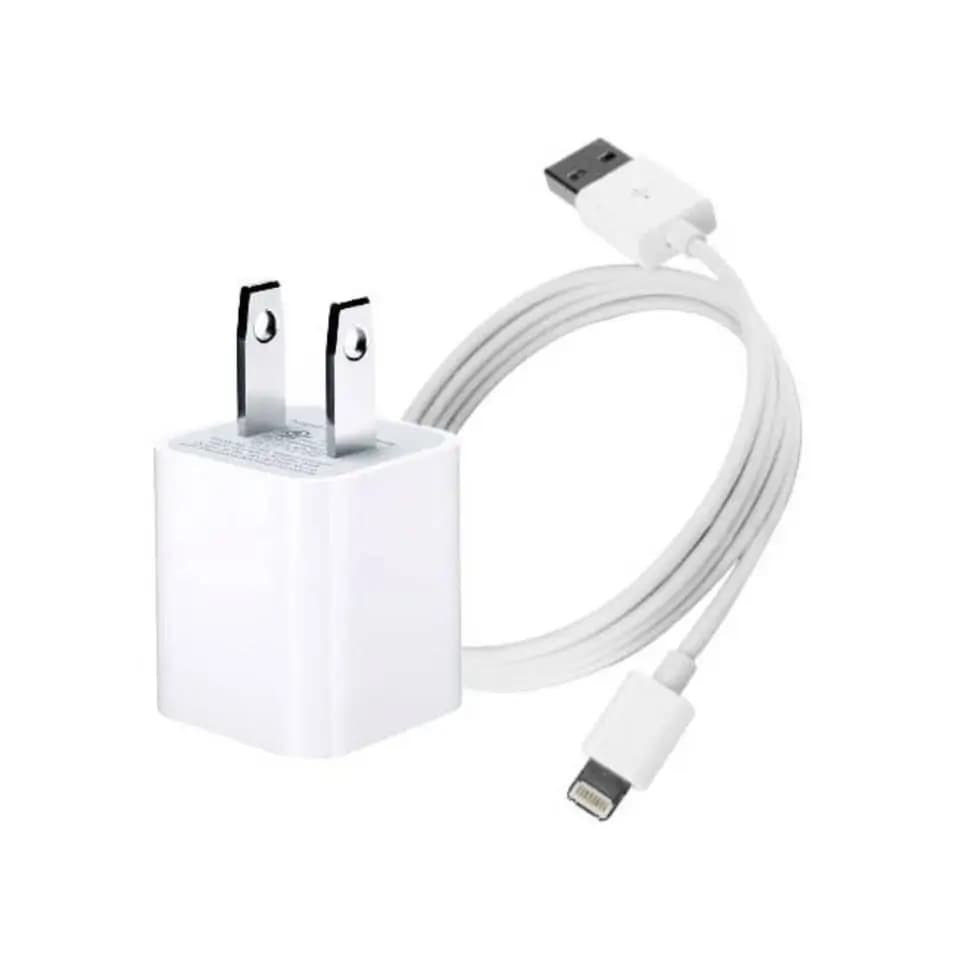 شارژر دیواری اپل همراه با کابل 5W (اصل)