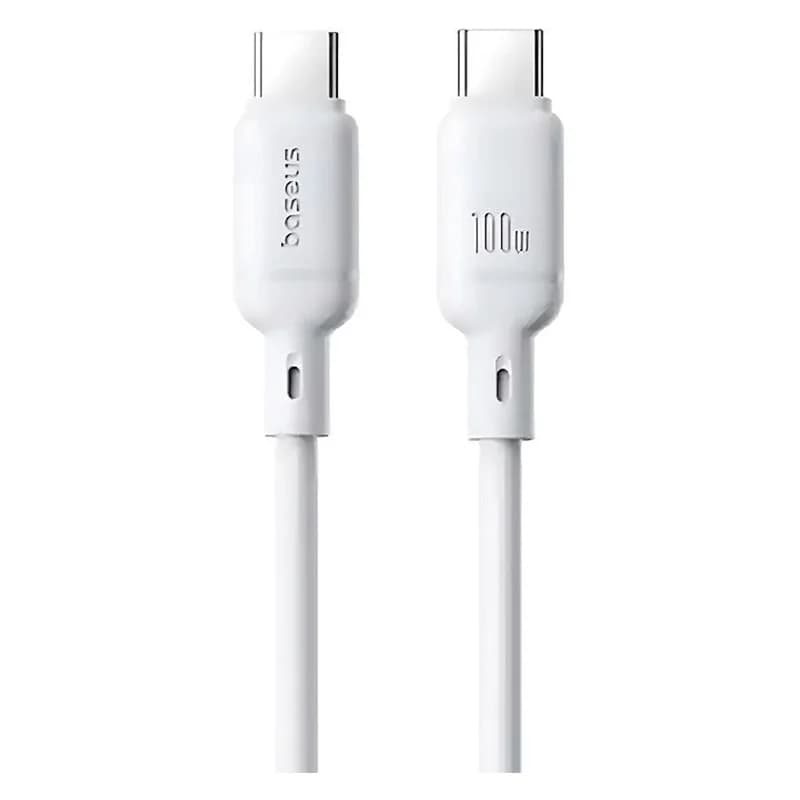 کابل USB-C بیسوس مدل Silky P10377704113 طول 2 متر 100 وات