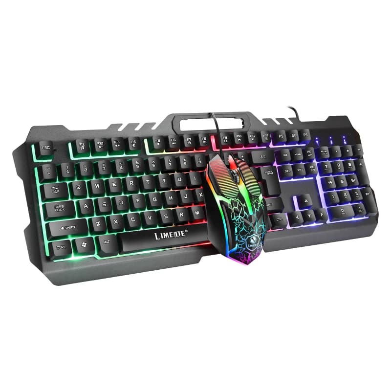 کیبورد و ماوس گیمینگ Limeide Metal Storm T21 – حرفهای با نورپردازی RGB — تصویر ۳