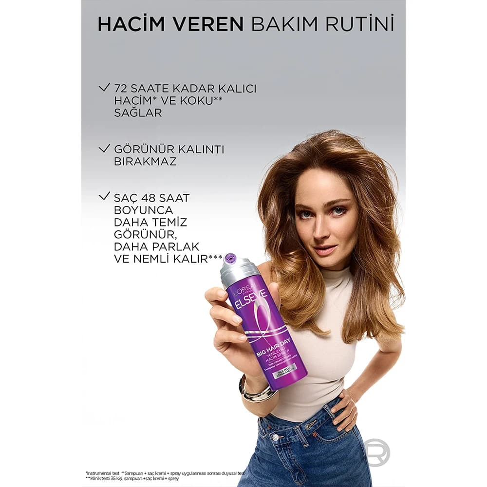 اسپری حجم‌دهنده مو السیو مدل BIG HAIR DAY حاوی پپتیدهای کلاژن مناسب موهای نازک و افتاده حجم 200 میلی‌لیتر — تصویر ۶