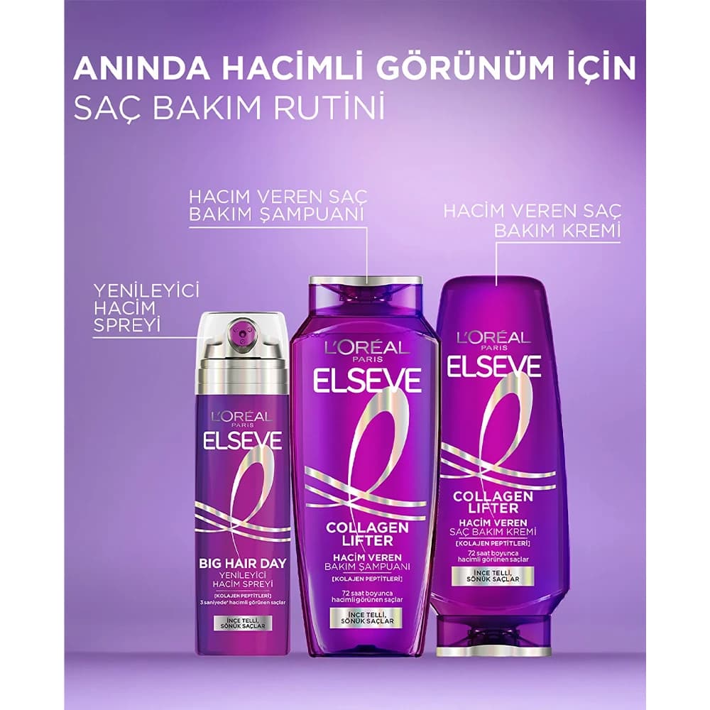 اسپری حجم‌دهنده مو السیو مدل BIG HAIR DAY حاوی پپتیدهای کلاژن مناسب موهای نازک و افتاده حجم 200 میلی‌لیتر — تصویر ۸