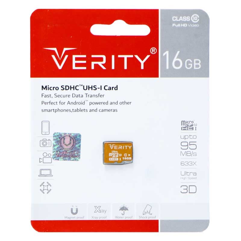 مموری کارت 16 گیگ وریتی مدل U106 U1 95MB/s