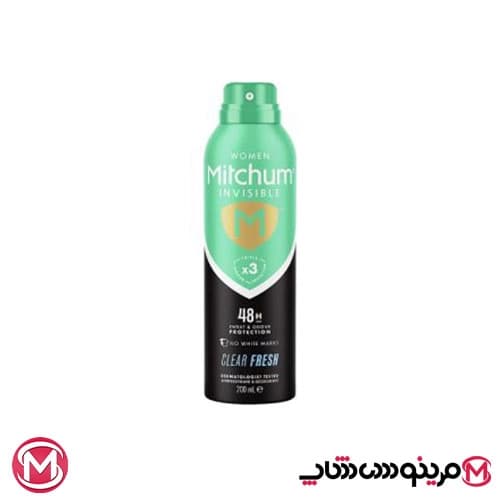 اسپری ضدتعریق زنانه میچام رایحه CLEAR FRESH حجم 200 میلی‌لیتر — تصویر ۶