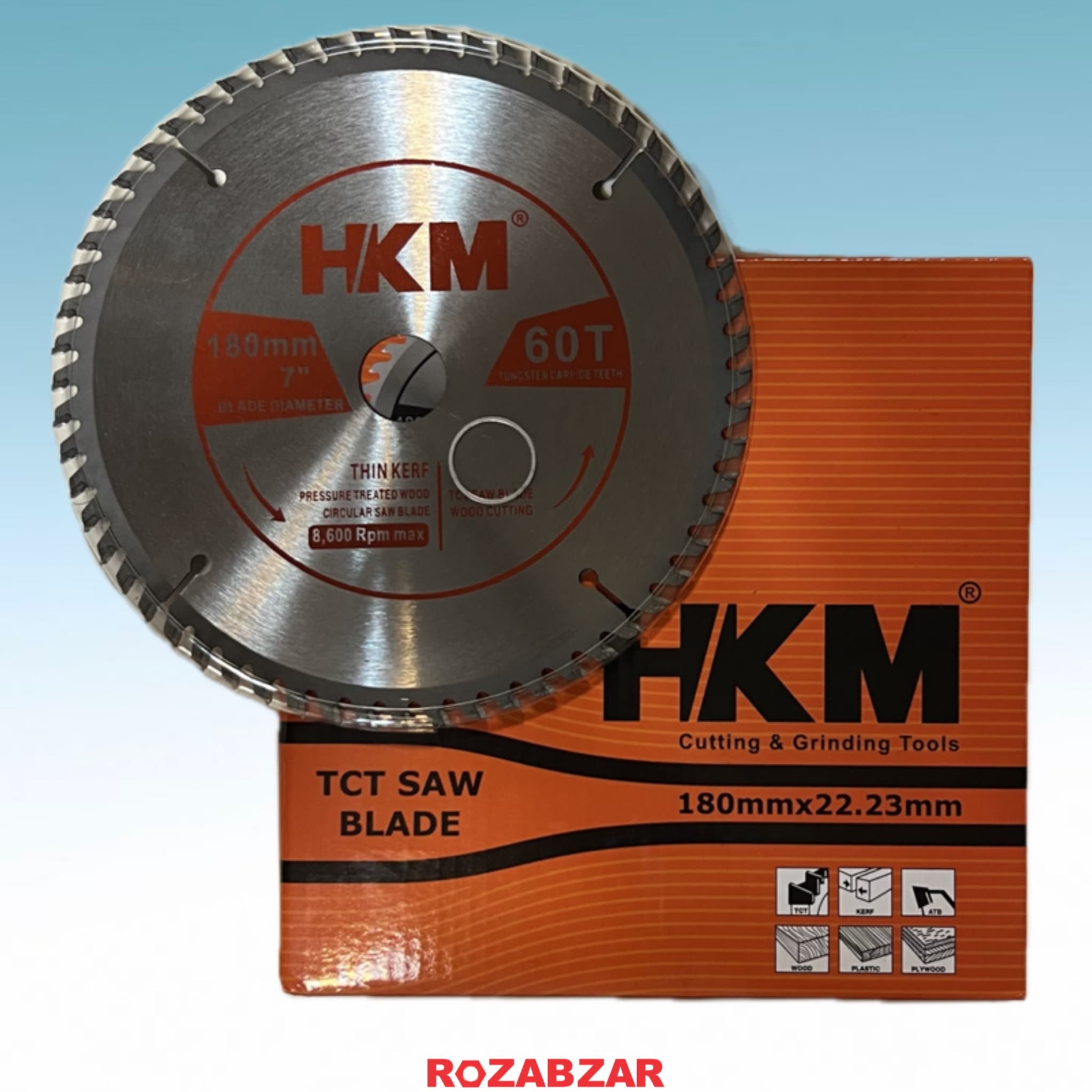 تیغ اره الماسه چوب بر HKM سایز 180