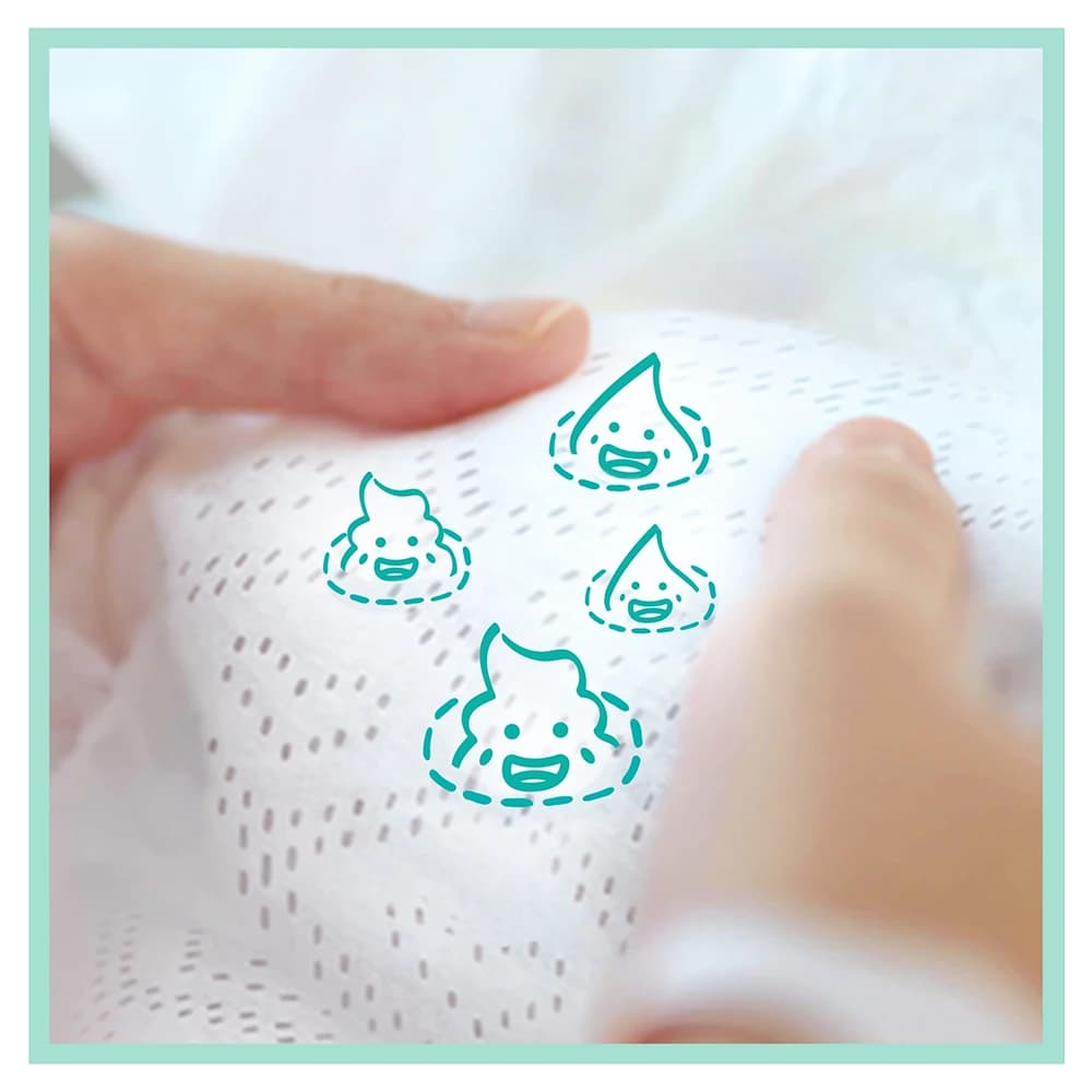 پوشک بچه پمپرز لهستان مدل premium care سایز 3 بسته 60 عددی — تصویر ۵