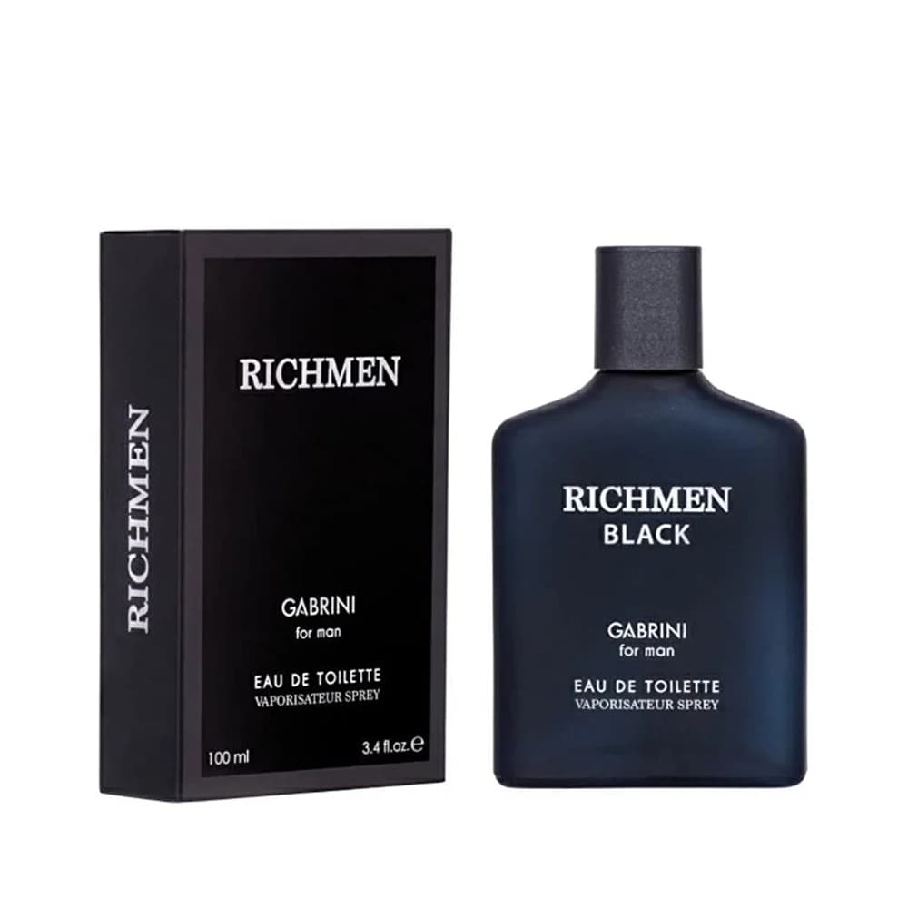 ادکلن مردانه گابرینی مدل RICHMEN BLACK حجم 100 میلی‌لیتر