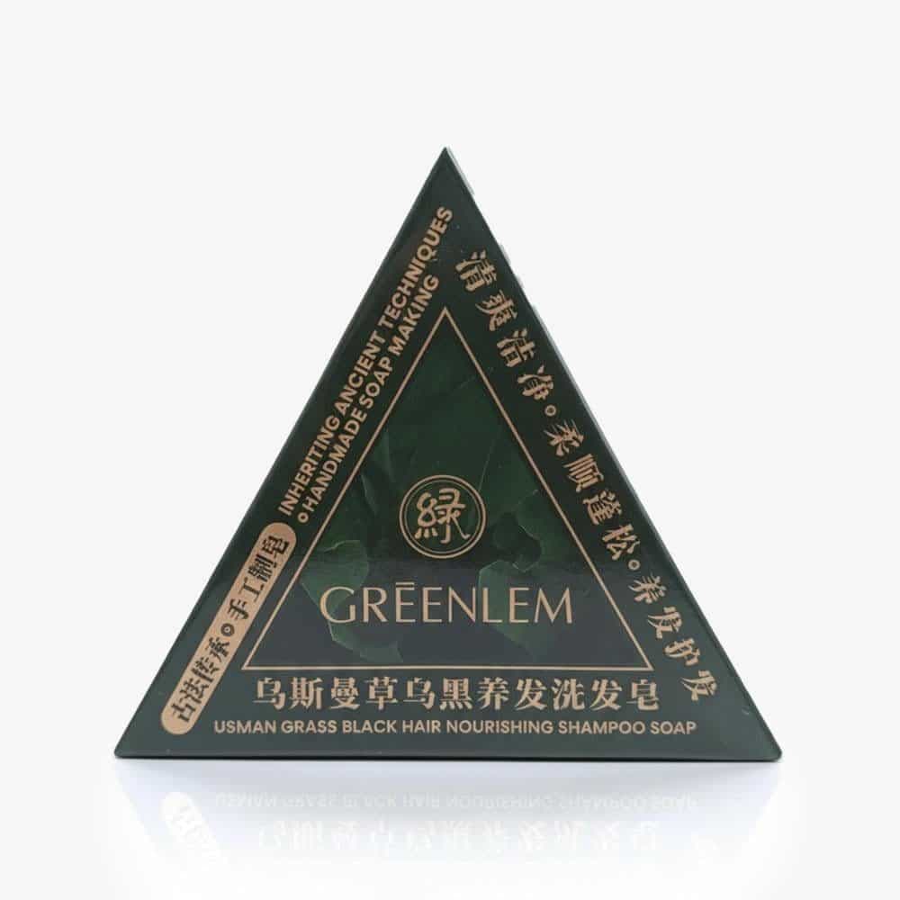 شامپو جامد (صابون) گیاهی ضدریزش و تقویت‌کننده مو گرینلم مدل USMAN GRASS وزن 120 گرم — تصویر ۸