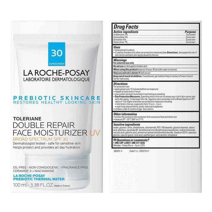 کرم مرطوب‌کننده و ضدآفتاب صورت لاروش پوزای SPF30 مدل TOLERIANE حجم 75 میلی‌لیتر — تصویر ۹