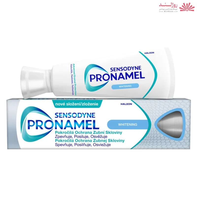 خمیردندان سفیدکننده سنسوداین مدل PRONAMEL WHITENING حجم 75 میلی‌لیتر — تصویر ۳