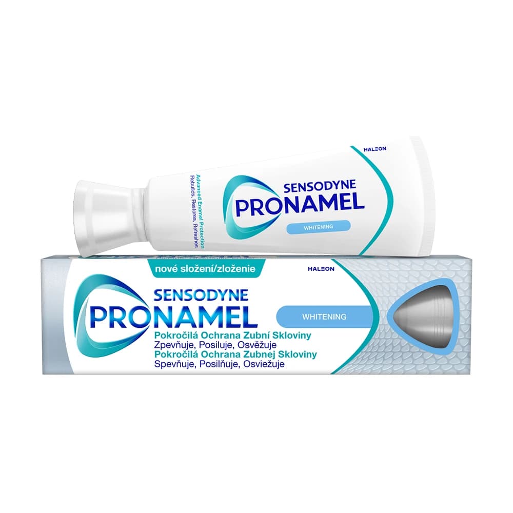 خمیردندان سفیدکننده سنسوداین مدل PRONAMEL WHITENING حجم 75 میلی‌لیتر