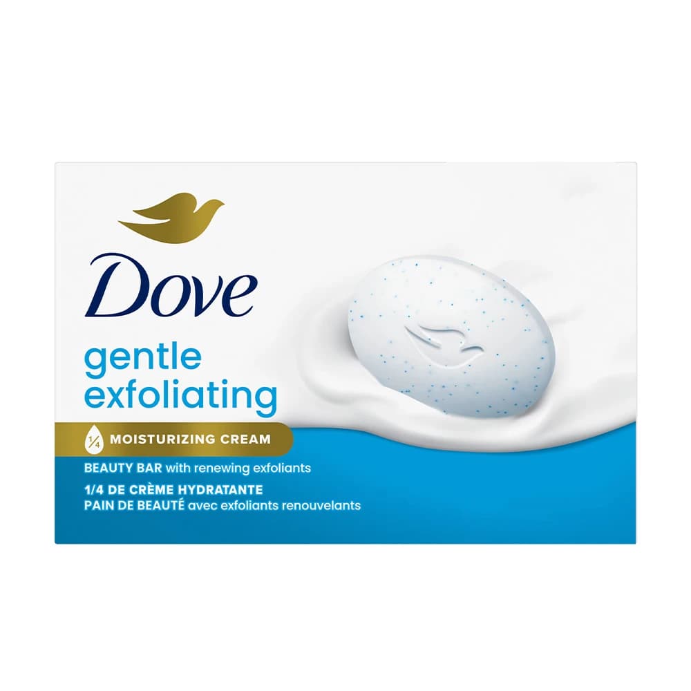 صابون مرطوب‌کننده و لایه‌بردار داو کانادا مدل gentle exfoliating رایحه ملایم وزن 106 گرم — تصویر ۴