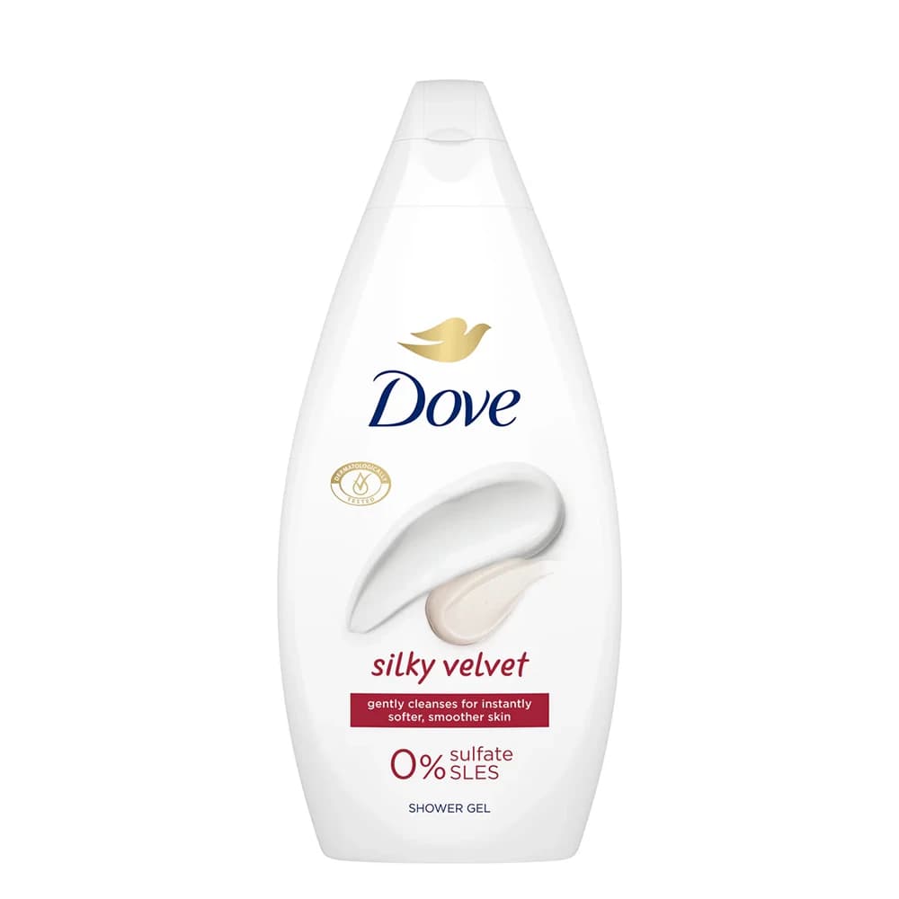 شامپو بدن مرطوب‌کننده داو اروپا مدل silky velvet فاقد سولفات حجم 450 میلی‌لیتر — تصویر ۳