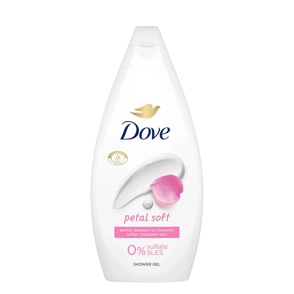 شامپو بدن مرطوبکننده داو اروپا مدل petal soft فاقد سولفات حجم 450 میلیلیتر — تصویر ۲