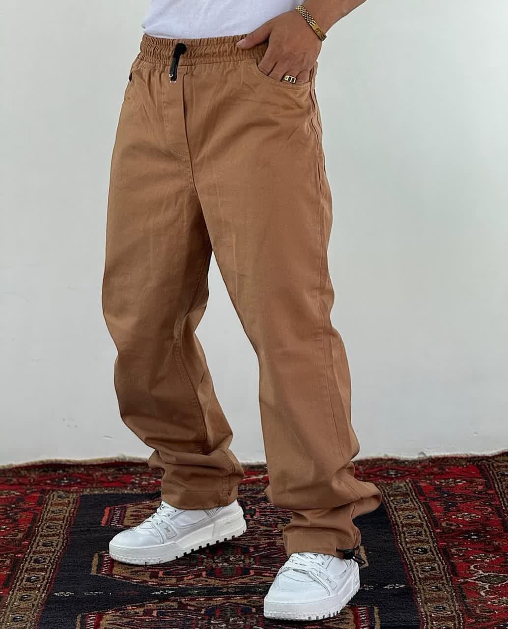 شلوار کتان بگ