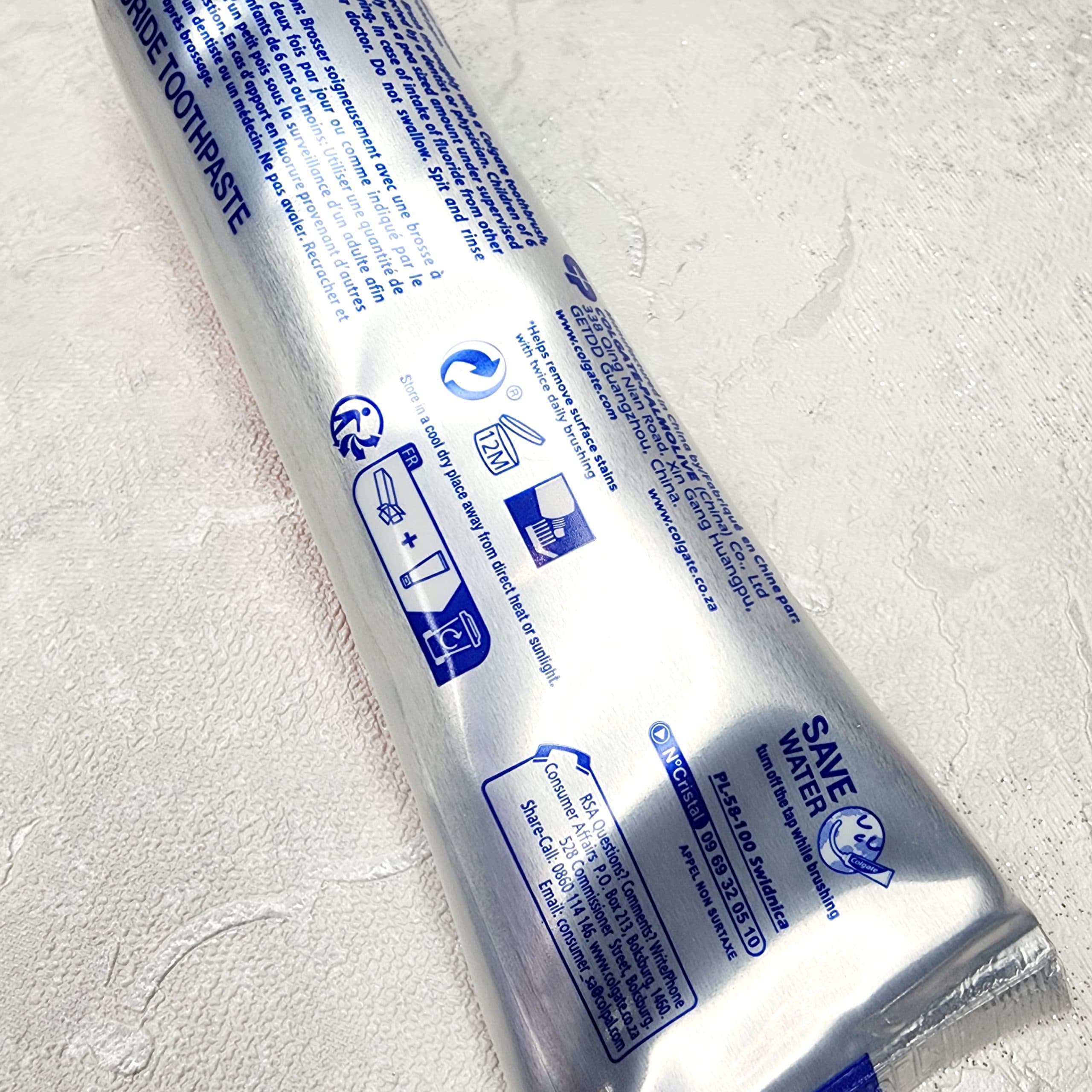 خمیر دندان سفیدکننده کلگیت Colgate سری Max White مدل Whitening Crystals — تصویر ۶