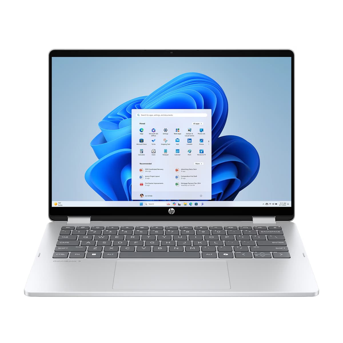 لپ تاپ اچ پی 14 اینچی مدل OmniBook 5 Flip 14-fp0023dx Core 7 150U 16GB 1TB