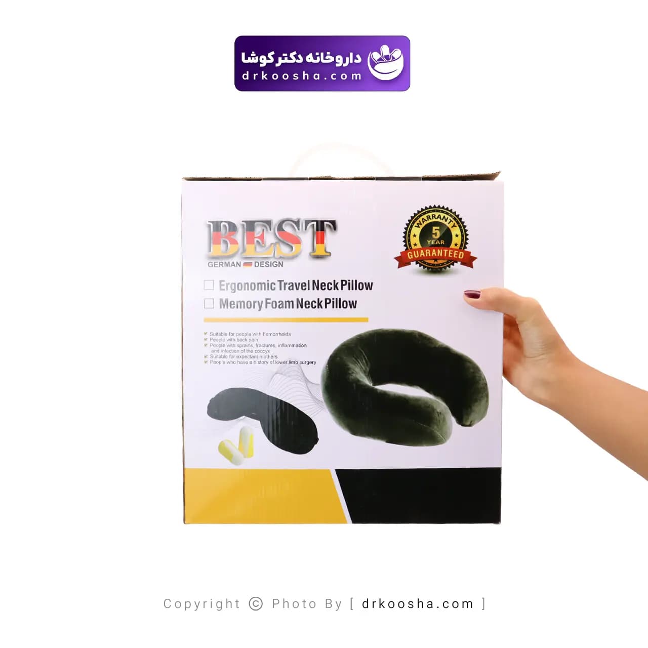 بالش طبی گردنی فومی بست بسته 1 عددی — تصویر ۳