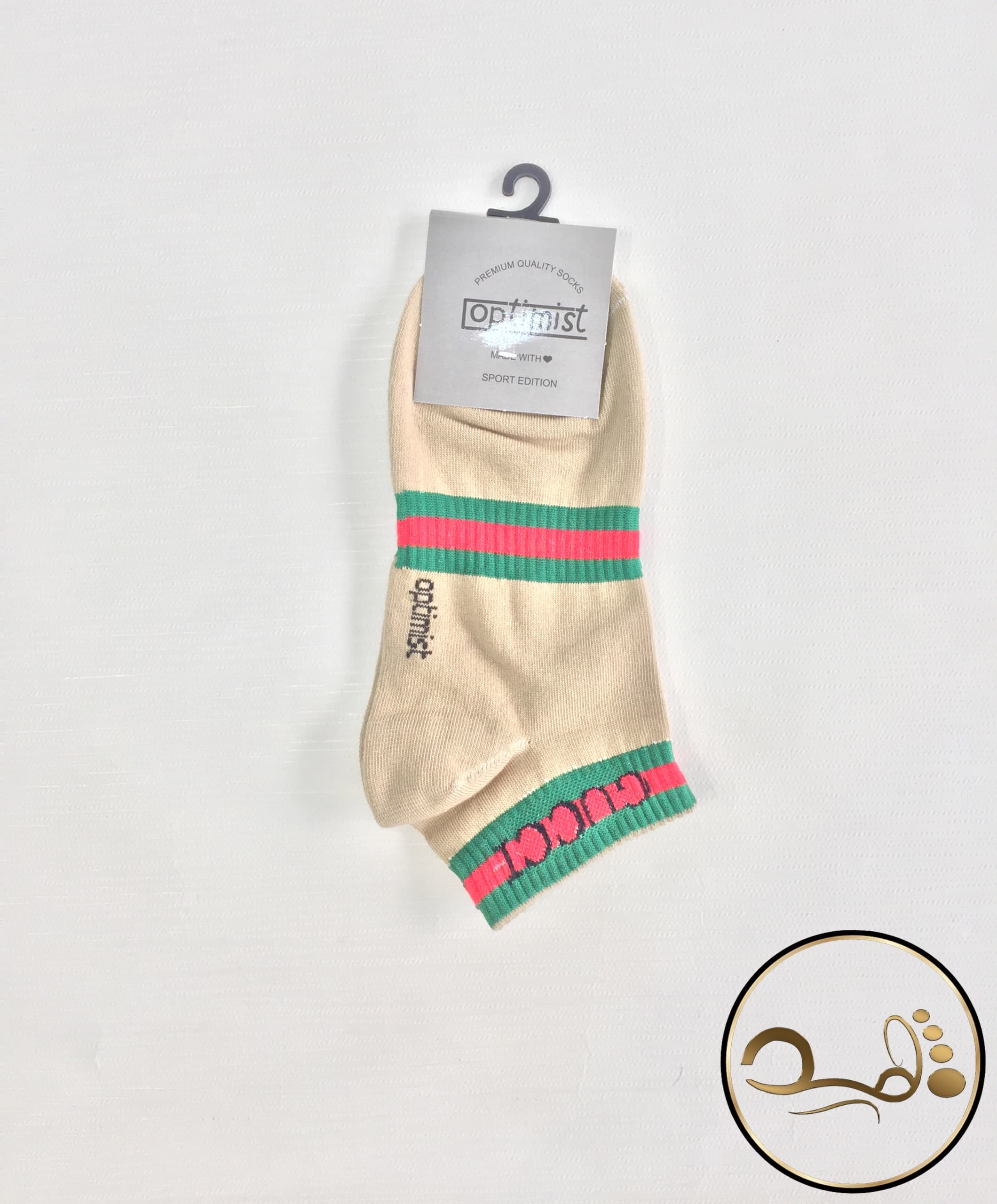 جوراب مچی اسپرت کف کش برند Optimist طرح گوچی