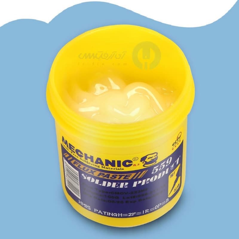 روغن فلکس کاسه ای 100 گرمی بدون یووی مکانیک Mechanic 559