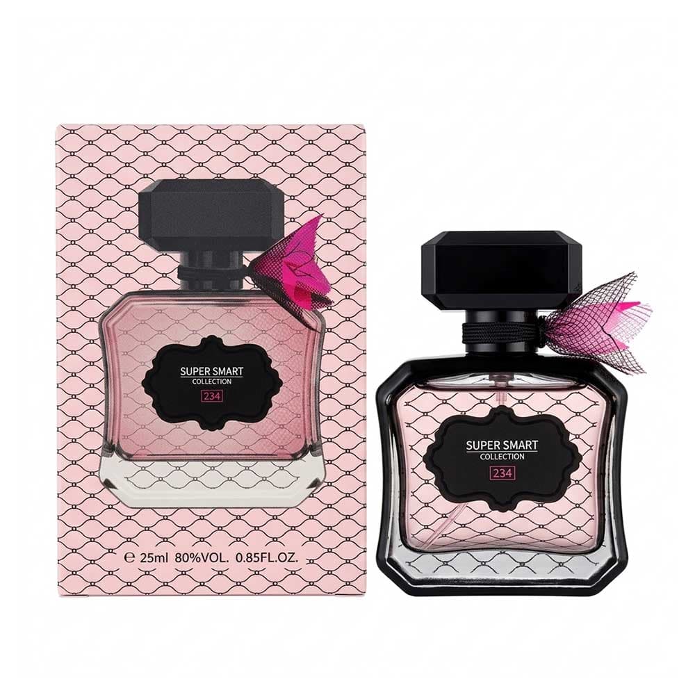 عطر جیبی زنانه سوپر اسمارت کد 234 مدل ویکتوریا سکرت تیس نویر حجم 25 میلی‌لیتر