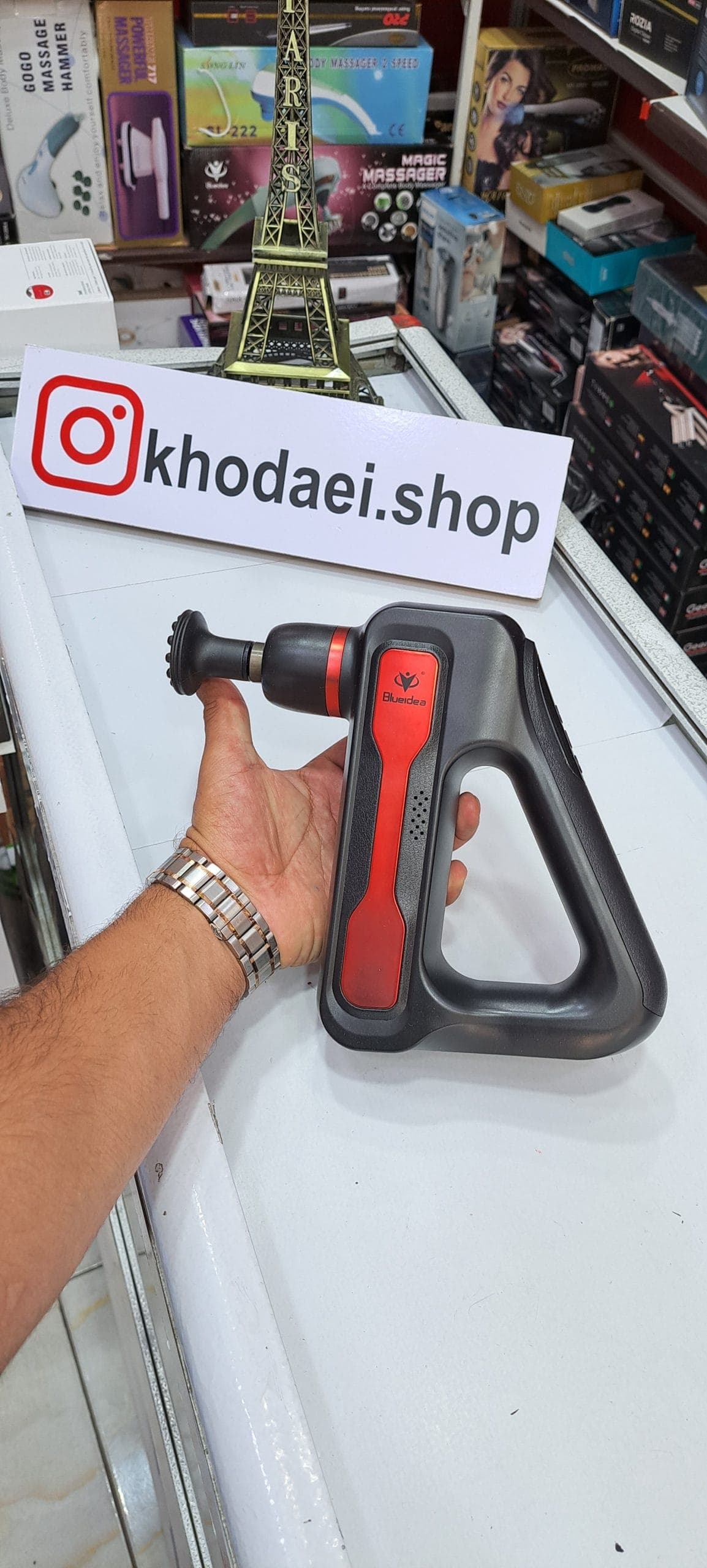 ماساژور تفنگی مدل HB003 با ۳۲ مدل سرعت و ۸ سری متنوع — تصویر ۵