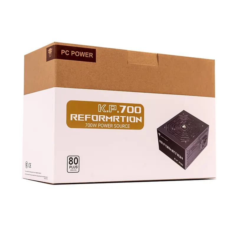 پاور گیمینگ جانگل لئوپارد مدل KP700 Reformation – ظرفیت 700 وات ۸۰ پلاس وایت غیرماژولار — تصویر ۱۱