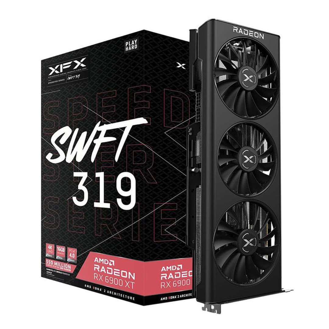 کارت گرافیک XFX مدل Speedster SWFT 319 RX 6900 XT حافظه 16 گیگابایت استوک — تصویر ۶