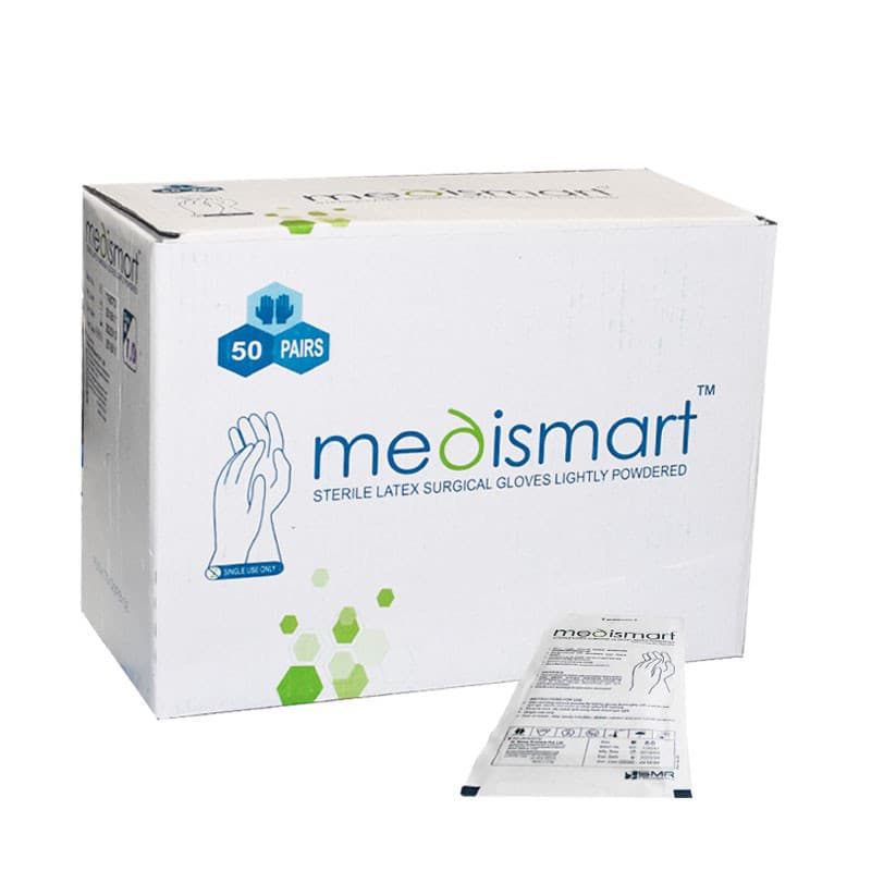 دستکش لاتکس جراحی مدی اسمارت MEDISMART