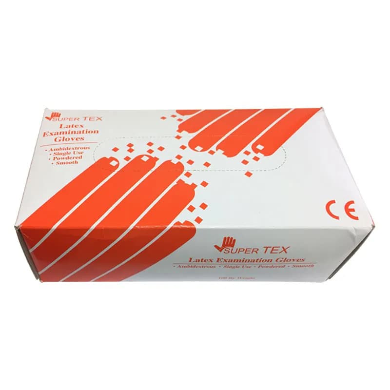 دستکش لاتکس پودری سوپر تکس Super Tex — تصویر ۵