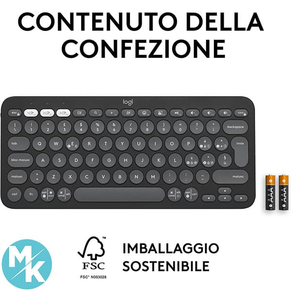 کیبورد بلوتوثی برند Logitech مدل K380S — تصویر ۶