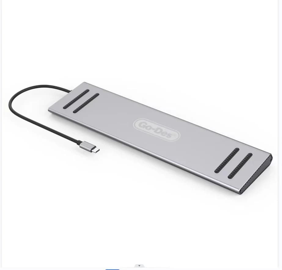 هاب USB-C همه‌کاره Go-Des GD-9120 | تبدیل Type-C به HDMI، LAN، SD و USB 3.0 — تصویر ۹