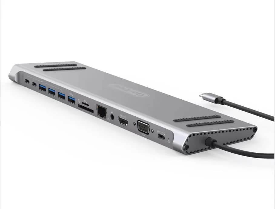 هاب USB-C همه‌کاره Go-Des GD-9120 | تبدیل Type-C به HDMI، LAN، SD و USB 3.0 — تصویر ۵