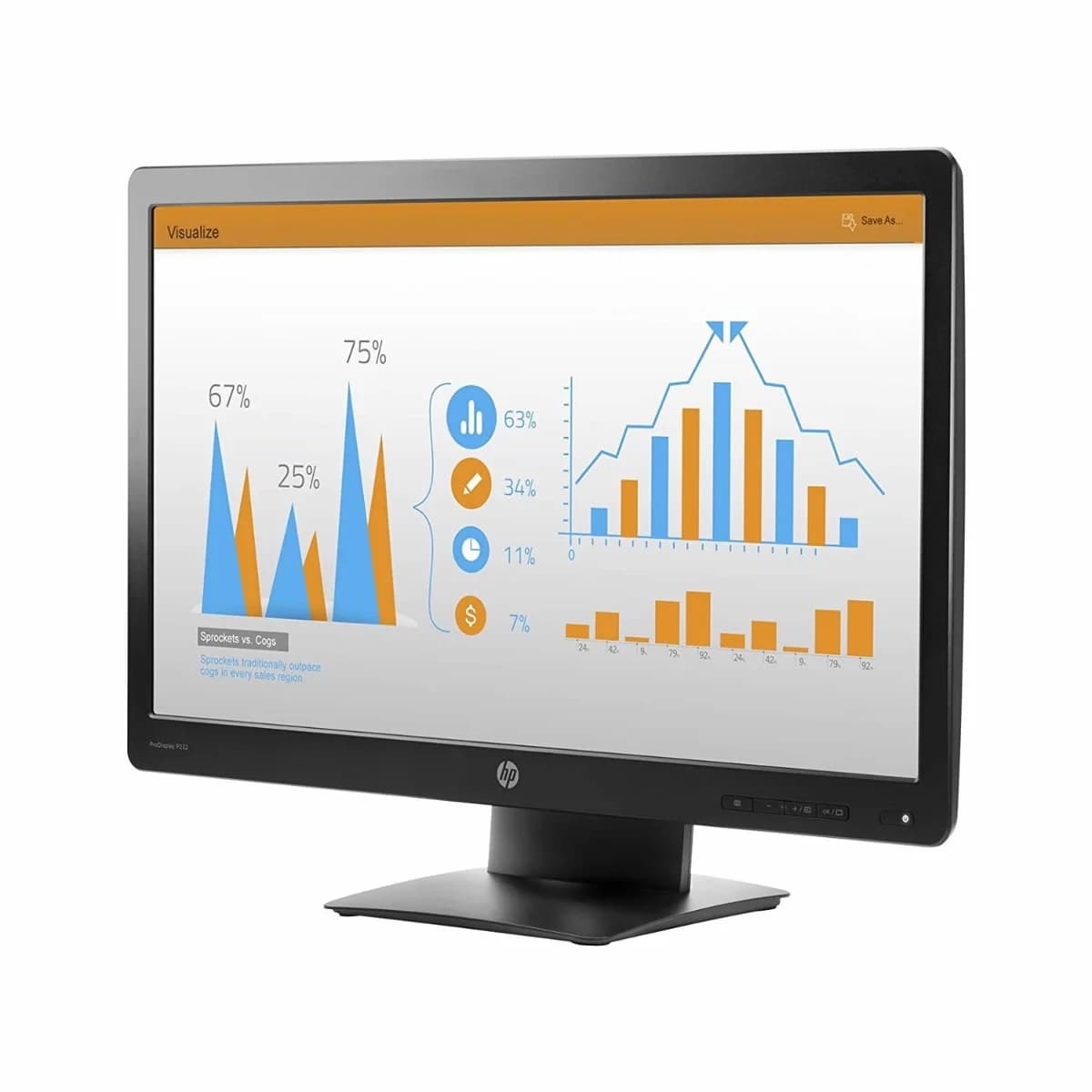 مانیتور 23 اینچ LED IPS اچ پی مدل HP ProDisplay P232 — تصویر ۶