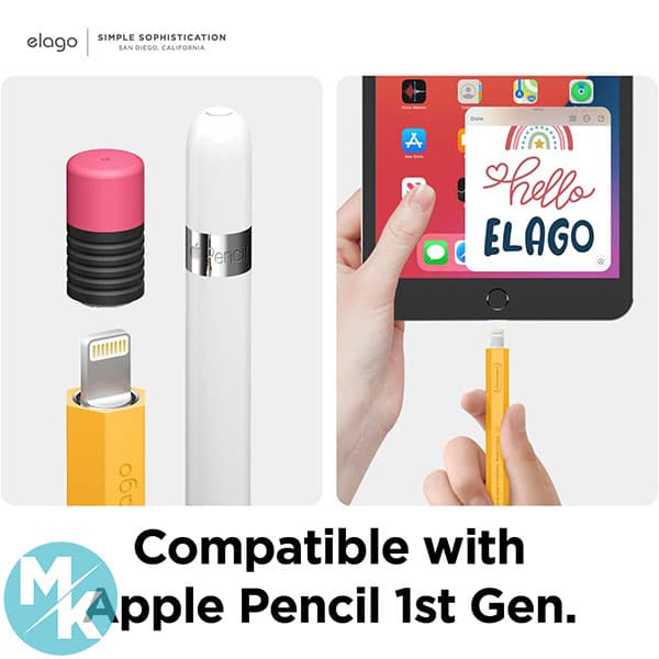 کاور قلم لمسی اپل برند elago مدل EAPEN1-SC-YE — تصویر ۲