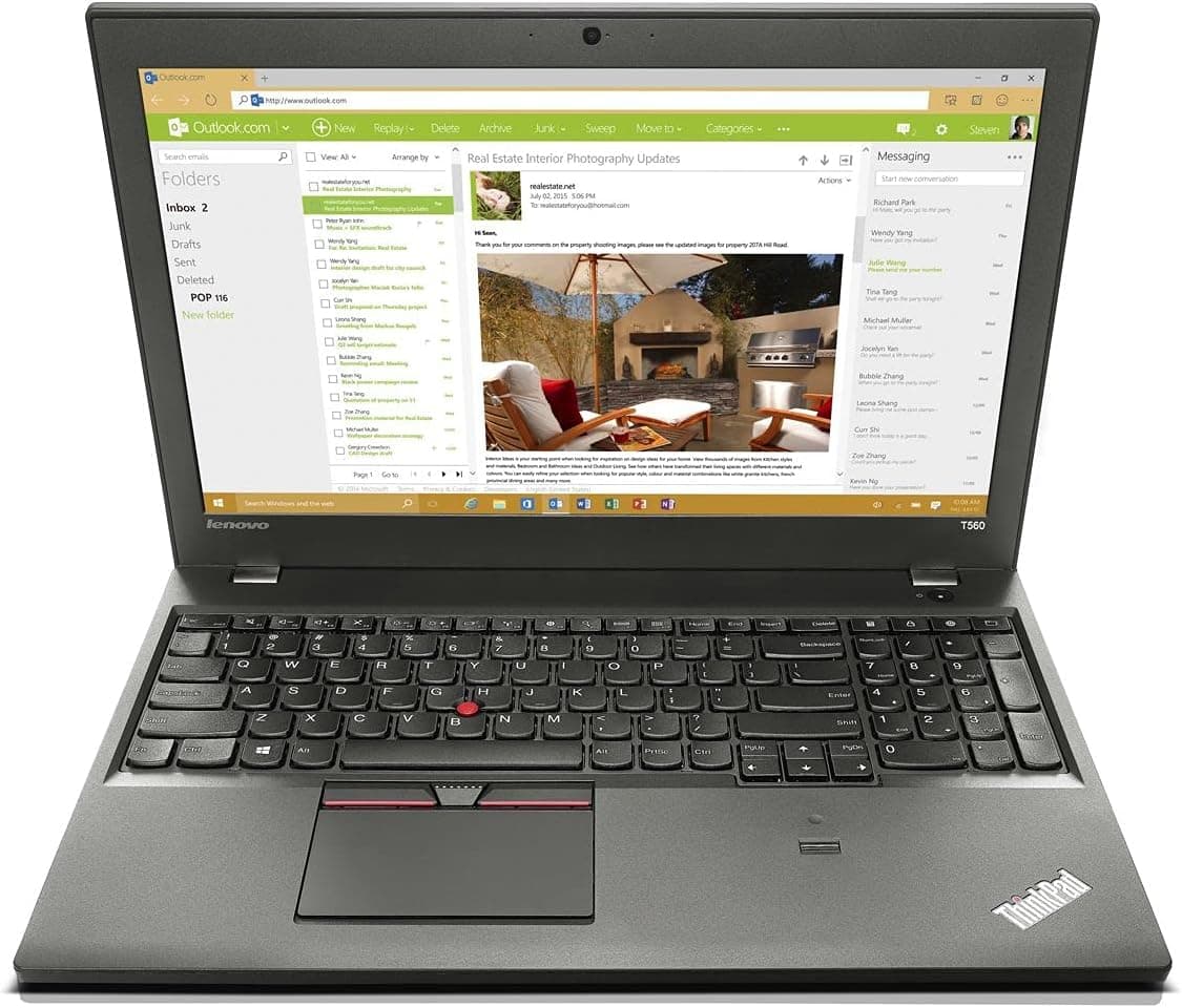 لپ تاپ استوک لنوو تینک پد Lenovo ThinkPad T560 | پردازنده i5-6300U صفحه نمایش 15.6 اینچ نسل 6 — تصویر ۱۱