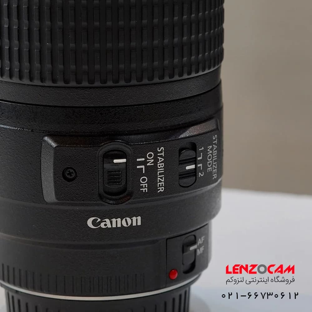 لنز دوربین کانن Canon EF 70-300mm IS USM کارکرده — تصویر ۳