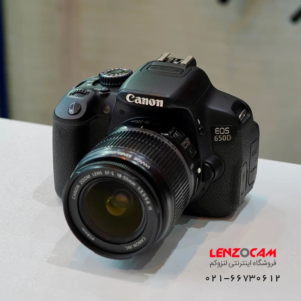 دوربین DSLR Canon EOS 650D با لنز 18-55 استوک
