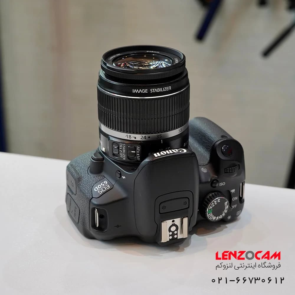 دوربین DSLR Canon EOS 650D با لنز 18-55 استوک — تصویر ۷