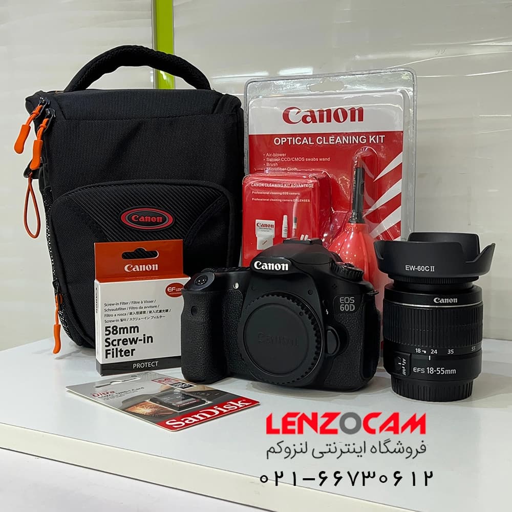 دوربین Canon 60D همراه با لنز 55-18 — تصویر ۶