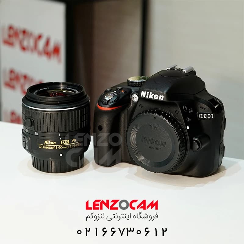 دوربین عکاسی نیکون دست دوم مدل Nikon D3300 با لنز 55-18 — تصویر ۲