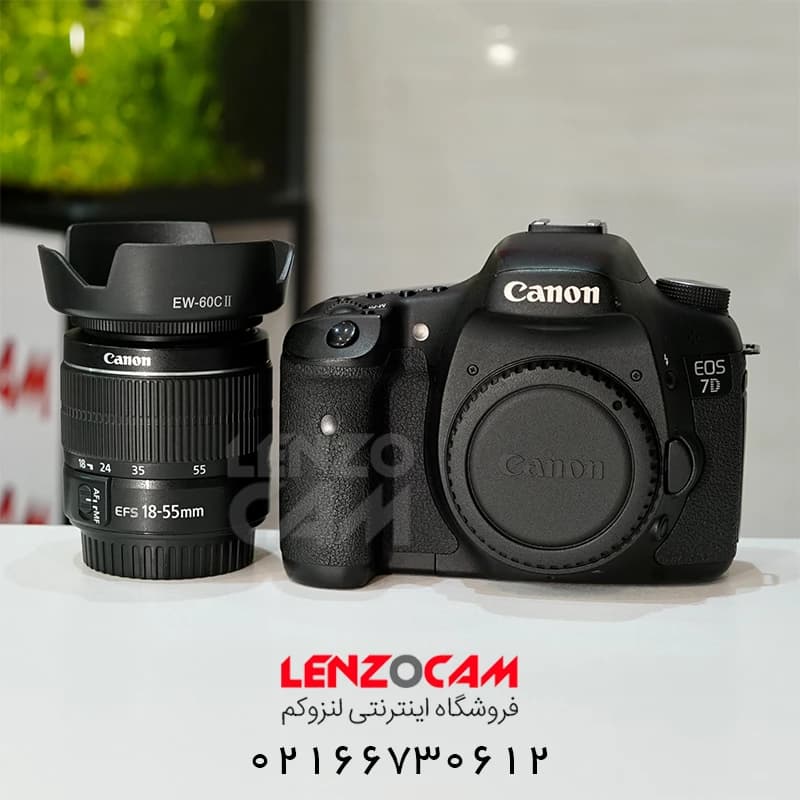 دوربین عکاسی کانن دست دوم مدل Canon 7D Mark I با لنز 55-18 — تصویر ۳