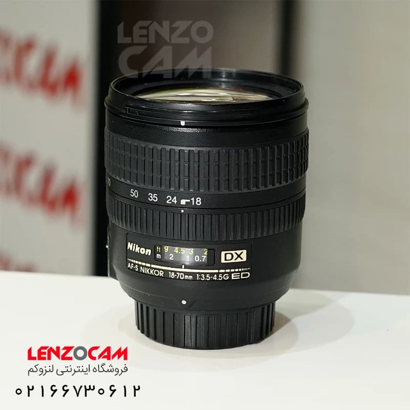 لنز نیکون دست دوم مدل Nikon 18-70mm Lens